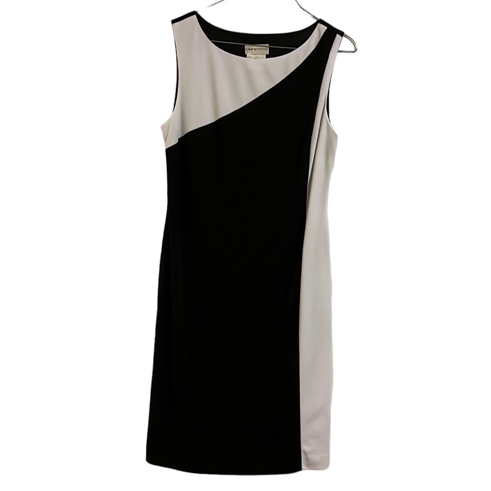 Laura Petite black & white dress